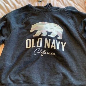 old navy cropped hoodie